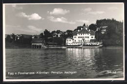 Foto-AK Egg Am Faakersee, Pension Aschgan  - Autres & Non Classés