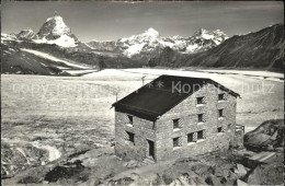 11853315 Zermatt VS Monte Rosa Huette Mit Matterhorn Dt Blanche Obergabelhorn Go - Autres & Non Classés