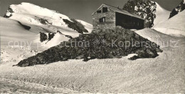 11853305 Saas-Fee Britanniahuette Mit Strahl Und Rimpfischhorn Saas-Fee - Autres & Non Classés