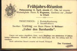 11853165 Kreuzlingen TG Sektion Bodan Fruehjahrs Reunion Einladung Kreuzlingen - Autres & Non Classés