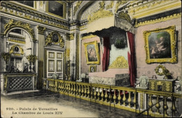 CPA Versailles Yvelines, Schloss, Schlafzimmer Ludwigs XIV - Autres & Non Classés