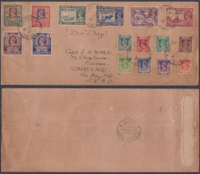 British Burma Military Administration 1945 D+ Day, Cover, King George VI, Elephant, Barge, Boat, Rice Bullock - Birma (...-1947)