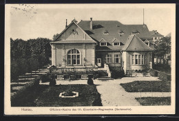 AK Hanau, Offiziers-Kasino Des III. Eisenbahn-Regimentes, Gartenseite  - Hanau