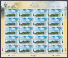 Malaysia 2013 MNH Lighthouses In Malaysia, Light House, Pulau Angsa, Selangor, Lighthouse Sheet - Malaysia (1964-...)