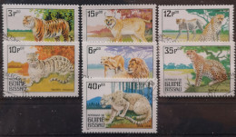 Guinea Bissau 1984 Wildlebende Säugetiere Mi 779/85° Gest. - Guinée-Bissau