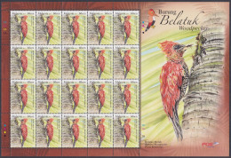 Malaysia 2013 MNH Banded Woodpecker, Bird, Birds, Burung Belatuk, Sheet - Malasia (1964-...)