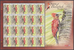 Malaysia 2013 MNH Banded Woodpecker, Bird, Birds, Burung Belatuk, Sheet - Maleisië (1964-...)