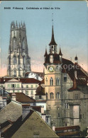 11774125 Fribourg FR Cathedrale Et Hotel De Ville Fribourg - Autres & Non Classés