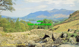 R613307 Derwentwater. Old Lakeland Dialect Souvenir Postcard. Ashness Bridge. Th - Monde