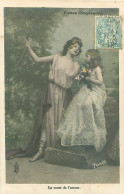 Serie De 3 Cartes - Femme Fillette Denuder - Fleurs D' Esperance     Q 2600 - Escenas & Paisajes