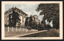 AK Bad Nauheim, Strasse Am Sanatorium Groedel  - Bad Nauheim