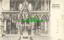 R613853 Hereford Cathedral. Rood Screen. 3492 B. Peacock Brand - Mundo