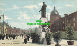 R613347 Peel Statue. Manchester. Fine Art Post Cards. Shureys Publications - Mundo
