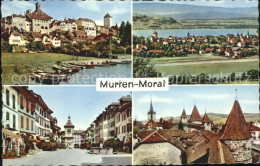 11757635 Murten Morat Panorama Hafen Hauptgasse Berntor Ringmauer Murten - Autres & Non Classés