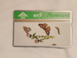 United Kingdom-(BTG-507)-Butterflies & Flowers-(3)-painted-(429)(405L64446)(tirage-1.000)-price Cataloge-30.00£-mint - BT Emissioni Generali