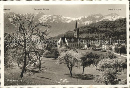 11757175 Attalens Kirche Alpenpanorama Attalens - Andere & Zonder Classificatie