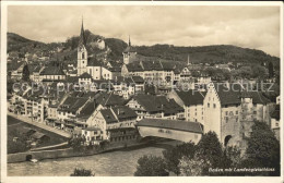 11757015 Baden AG Stadtansicht Landvogteischloss Limmatbruecke Baden - Autres & Non Classés