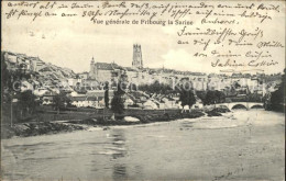 11755735 Fribourg FR Vue Generale De Fribourg La Sarine Fribourg - Sonstige & Ohne Zuordnung