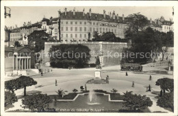 11754935 Geneve GE Place Neuve Et Statue Du General Dufour Geneve - Autres & Non Classés