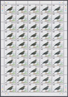 Bhutan 1998 MNH Red Billed Chough, Bird, Birds, Full Sheet - Bhután