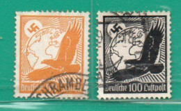 70 Alemania Imperio 1934 YT A50,A51 Usado,Used,Usato TT: Águilas-Yvert Cotiza Euros 9.50 - Used Stamps