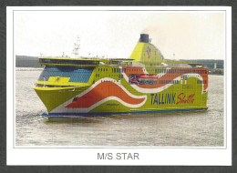 Passenger Ferry MS STAR - Departing Tallinn Estonia - TALLINK Shipping Company - - Veerboten