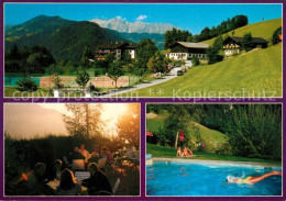 73360655 St Johann Pongau Hotel Restaurant Alpenhof Terrasse Swimming Pool Tenni - Sonstige & Ohne Zuordnung