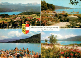 73360532 Krumpendorf Woerthersee Panorama Strand Park  Krumpendorf Woerthersee - Autres & Non Classés