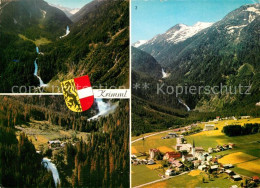 73360528 Krimml Fliegeraufnahme Krimmler Wasserfaelle Alpengasthof Schoenangerl  - Otros & Sin Clasificación