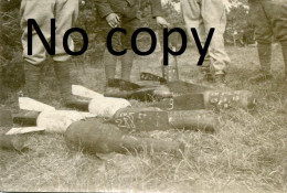 PHOTO FRANCAISE - TORPILLE 58 CRAPOULLOT A PROSNES PRES DE AUBERIVE - REIMS 1915 - GUERRE 1914 1918 - War, Military