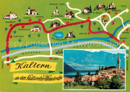 73360462 Kaltern Weinstrasse Tirol Ortsansicht Mit Kirche Kalterersee Alpen Land - Other & Unclassified