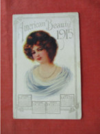 Non Postcard Back--- Tri Fold.  1915 American Beauty Calender  Ref 6402 - Mode