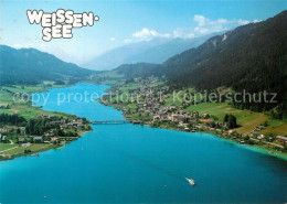 73360428 Weissensee Kaernten Hoechster Badesee Der Alpen Fliegeraufnahme Weissen - Weissensee