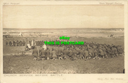 R613901 Crown. Church Service Before Battle. Daily Mail War Pictures. Censor. Of - Mundo