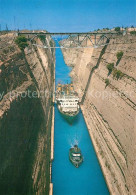 73360157 Korinth Corinthe Kanal Schiffe Korinth Corinthe - Griechenland