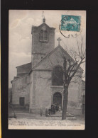 CPA - 42 -Villerest, Près Roanne - Eglise Paroissiale - Animée - Circulée En 1912 - Roanne