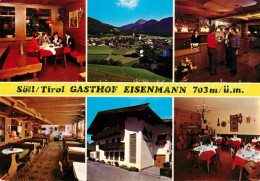 73360021 Soell Tirol Gasthof Eisenmann Restaurant Bar Landschaftspanorama Alpen  - Autres & Non Classés