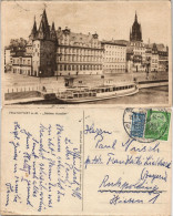 Ansichtskarte Frankfurt Am Main ,,Schöne Aussicht" - Fahrgastschiff 1954 - Frankfurt A. Main