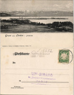 Ansichtskarte Lindau (Bodensee) Blick Auf Stadt Und Gebirge 1908 - Sonstige & Ohne Zuordnung