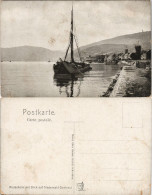 Ansichtskarte Rüdesheim (Rhein) Segelboot Vor Der Stadt 1909 - Ruedesheim A. Rh.