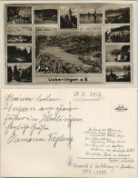 Ansichtskarte Überlingen Landkarte, Dampfer, Umland Mehrbild 1937 - Überlingen