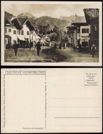 Ansichtskarte Mittenwald Straßenpartie 1932 - Mittenwald