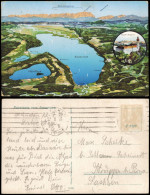 Ansichtskarte .Bayern Ammersee, Landkarte AK Kloster Andechs 2 Bild 1924 - Sonstige & Ohne Zuordnung