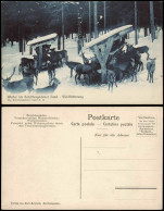 Ansichtskarte Berchtesgaden Winter, Wildtierfütterung 1909 - Berchtesgaden