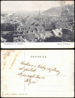 Prager Kleinseite-Prag Malá Strana Praha Panorama Stadtteilansicht 1920 - Tchéquie