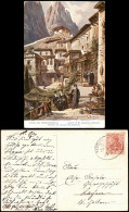 Ansichtskarte  Inneres Katharinenklosters, Künstlerkarte 1911 Bahnpoststempel - Peintures & Tableaux