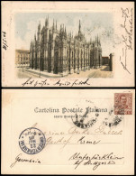 Cartoline Mailand Milano Duomo 1906   Gela  Untertürkheim (Ankunftsstempel) - Other & Unclassified