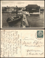 Konstanz Bodensee Hafen U. Conziliumsgebäude, Schiff Anlegestelle 1933 - Konstanz