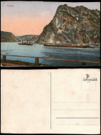 Ansichtskarte Sankt Goar Rheintal An Der Loreley Rhein Schiffe Felsen 1910 - St. Goar