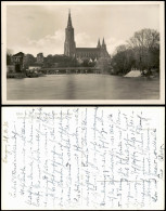 Ansichtskarte Ulm A. D. Donau Donaupartie Und Münster 1936 - Ulm